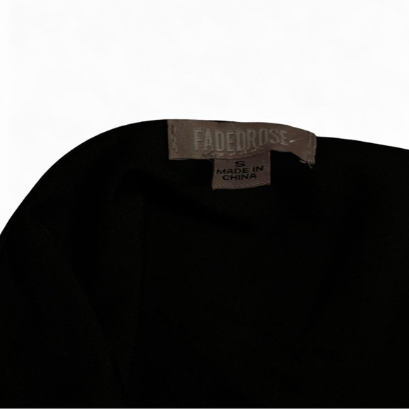 Faded Rose Black sequin tube top with beaded floral design nye in size small New - Picture 7 of 8